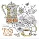 Tea Time antistress colorare - 20 x 20 cm - .immagine