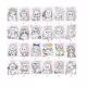 Meow libro da colorare a spirale con adesivo, 12 pagine - .immagine