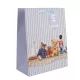 Beren met notenkraker figuur cadeauzak - 18 x 23 cm - .afbeelding