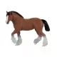Mojo: Clydesdaleský kôň - 14,4 cm, hnedý - .Obrázok