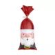 Sinterklaas zak met kerstmanmotief - breed, 20 x 35 cm - .afbeelding