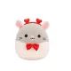 Squishmallows: Rusty a szürke patkány csokornyakkendővel, és szivecskés fejpánttal - 20 cm - . kép