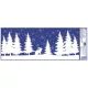 Winterlandschaft glänzender Fenstersticker - 60 x 23 cm, verschiedene Designs - . bild aus