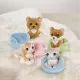 Nici Green: Gato listrado de pelúcia em cesta - 12 cm - .Imagem
