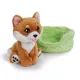 Nici Green: Shiba Inu kutya plüssfigura kosárban - - . kép