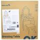 Tooky Toy: Hjerteformet trætoiletbord med lys – 92 cm - .billede