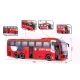 Játék busz fény- és hanghatásokkal, 1:16 - piros CSOMAGOLÁSSÉRÜLT - . kép