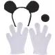 Accessori per costume da topo: orecchie, naso e guanti. - .immagine