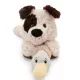 Nici Green: pluchen hond met eend - liggend, wit, 30 cm - .afbeelding