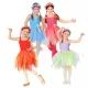 Fee ballerina kostuum met bloemenhoofdband - 116 cm - verschillende uitvoeringen - .afbeelding