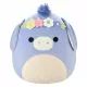 Squishmallows: Milada, l'asinello con una corona di fiori in peluche - .immagine