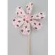 Katica mintás szélforgó fából - 48 cm - . kép