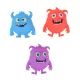 Squishy szörnyecskék - 13 cm, többféle - . kép