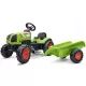 Falk: Traktor na pedały Claas - z przyczepą - .zdjęcie 
