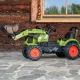 Falk: Claas Spielzeugtraktor mit Anhänger - pedalbetrieben - . bild aus