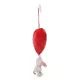 Nici Green: Corazón de peluche con elefante blanco – 27 cm, con ventosa - .imagen