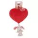 Nici Green: Pluche hart met witte olifant - 27 cm, met zuignap - .afbeelding
