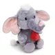 Nici: Olifant knuffel met magnetisch hart - 32 cm, grijs - .afbeelding