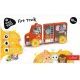 Trefl: Tiny Tails Caminhão de Bombeiros de Madeira Magnético - .Imagem