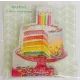 Torta mintás formaszalvéta - 12 db-os - . kép