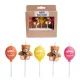 Set de velas de cumpleaños con diseño de ositos - paquete de 5 unidades - .imagen