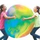 Groovy Wubble - Tie-Dye Azul: A Bola - .Imagem