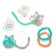 Rainbow Loom: Conjunto para fazer pulseiras que brilham no escuro - .Imagem