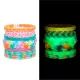 Rainbow Loom: Armbandenset die in het donker licht - .afbeelding