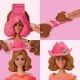 Play-Doh Barbie: Set de modă flori și franjuri - Cowboy AMBALAJ DETERIORAT - .foto