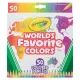 Crayola: Svjetski omiljene boje set drvenih bojica - 50 kom - .slika