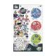 BUKI : Set d’autocollants jeux vidéo - 200 pièces - .image