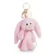 Nici: Lopino, breloc de pluș iepuraș - 13 cm, roz pink - .foto