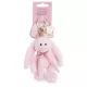 Nici: Lopino, breloc de pluș iepuraș - 13 cm, roz pink - .foto