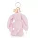 Nici: Lopino, breloc de pluș iepuraș - 13 cm, roz pink - .foto