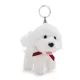 Nici: Bichon kutyus plüss kulcstartó - 10 cm - . kép