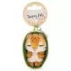 Nici: Alvó tigris kosárban plüss kulcstartó - 8 cm - . kép