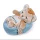 Nici : peluche lion endormi dans un panier - 12 cm - .image