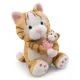 Nici: Cica plüssfigura kicsinyével - 20 cm - . kép