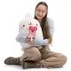 Nici: Molang, a nyuszi nyalókával plüssfigura - 48 cm - . kép