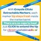 Crayola: lemosható, visszahúzható hegyű filctoll - 10 db-os - . kép