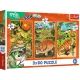 Trefl: Treflików in de wereld van dinosaurussen puzzel - 3-in-1 - .afbeelding