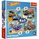 Trefl: Puzzle veicoli Hot Wheels - 4 in 1 - .immagine