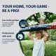 Hudora: Pro Tect Advanced metal fodboldmål 240 cm – sort/rød - .billede