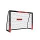 Hudora: Pro Tect Advanced metal fodboldmål, 180 cm - sort/rød - .billede