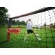 Hudora: Pro Tect Advanced metal fodboldmål, 180 cm - sort/rød - .billede