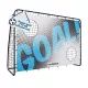 Hudora: Motiv Goal fodboldmål i metal med målnet, 213 cm - sort - .billede