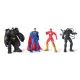 DC Comics Metal Force: set van 4 verzamelfiguren met munten - .afbeelding