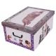 Boîte de rangement motif chien - 51 x 37 x 24 cm, violet - .image