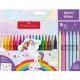 Faber-Castell: Set de carioci cu unicorni - 24 buc. - .foto