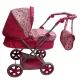 Metalowy wózek dla lalek z metalowym stelażem i dodatkami – 72 cm - .zdjęcie 